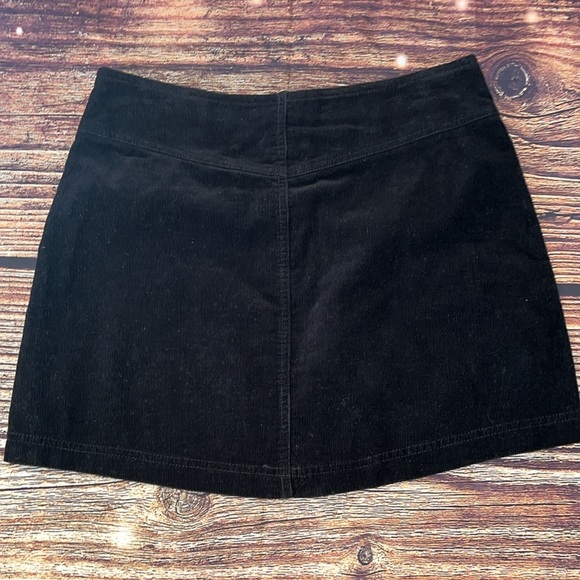 Forever 21 Black Corduroy Skirt sz 27 - Picture 3 of 5